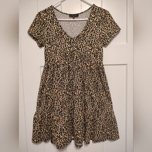 Trixxi Dress in Leopard Pattern - Size S